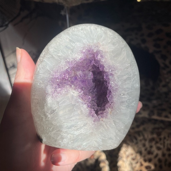 Quartz and amethyst druzy freeform - Picture 3 of 14